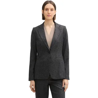 TOM TAILOR Damen Classic Blazer mit Knopfleiste, 36630 - Salt and Pepper Structure, 38