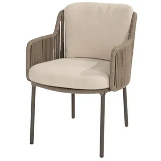 4Seasons Bernini Dining Sessel terre mit 2 Kissen