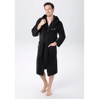 Bruno Banani Unisex-Bademantel »Daniel, ideal für Sauna & Spa, Hotelbademantel, Morgenmantel« 1 Stk. Damen & Herren Bademantel, lang, mit Taschen, S-5XL, grau