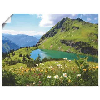 Artland Wandbild »Seealpsee«, Berge, (1 St.), als Leinwandbild, Poster, Wandaufkleber in verschied. Größen, grün