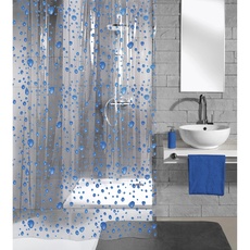 Bild von Duschvorhang Bubble Marineblau 180 x 200 cm