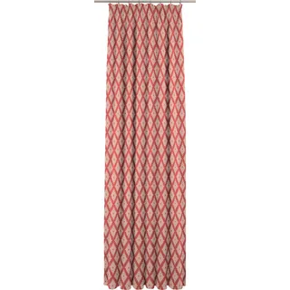 Vorhang ADAM "Maroccan Shiraz Light" Gr. 3, rot, B:145cm H:225cm, Jacquard, Baumwolle (Bio-Baumwolle), Gardinen, Vorhang, aus 100% Bio-Baumwolle