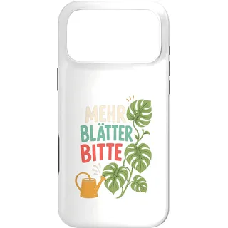 Hülle für iPhone 17 Pro Max Monstera Deliciosa I Tropische Zimmerpflanze Topf Zucht