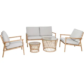 Greemotion Laos Sitzgruppe 13-tlg. beige/braun