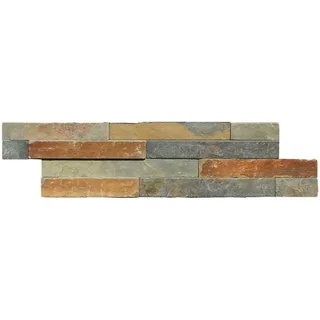 Euro Stone Verblendstein Schiefer 40 x 10 cm bunt