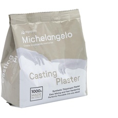 Algaplay Michelangelo Casting Plaster 1 kg - thixotropischer und ungiftiger Kreide mit hoher Härte und Beständigkeit - ideal für Tritte und Positionen in Kopie, AP1800, 1000 g.