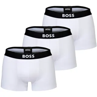 Boss Herren. 50544263 Packung mit 3 weißen Boxershorts One L