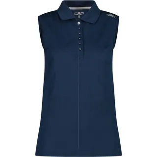 CMP Ärmelloses Poloshirt Blau 40