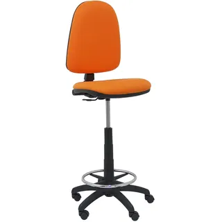 Piqueras y Crespo t04cp – ergonomischer Hocker, verstellbar in Höhe und ARO Fußstütze orange