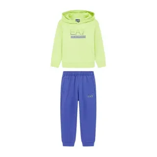 EA7 für Jungen. 7B000173_AF13512 Tracksuit Sichtbarkeit grün, blau (12Años= 154cm), Lässig, Sportlich, Baumwolle, Multisport, Langarm, Kinde