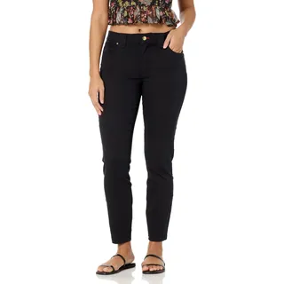 Tommy Hilfiger Skinny-Hose für Damen, Satin, knöchelhoch, Schwarz, 40