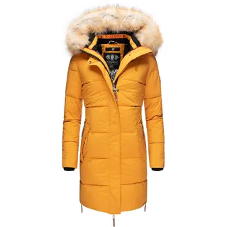 Wintermantel NAVAHOO "Wintermantel Halina", Damen, Gr. S, gelb, Obermaterial: 100% Polyester PES.  Obermaterial: Futter: 100% Polyester PES. 100% Polyester PES., Mäntel Wintermantel