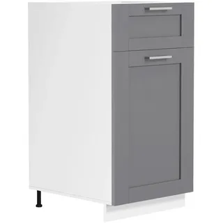 VCM Unterschrank Küchenschrank 40 cm Unterschrank Schublade 40 x 46 x 82 cm Schwarz