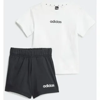 adidas Baby Set I LIN T-SET 160 JE1405 62, - White/Black - 62