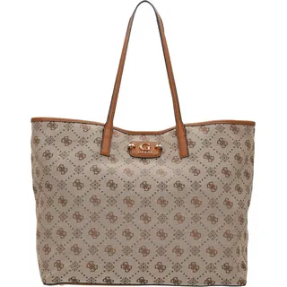 GUESS Neda Large Shopper Bag In Lattee For Women – 34.3 x 39.4 x 20.3 CM / Lattee - Braun