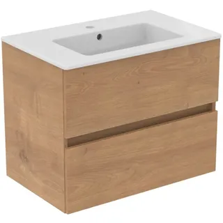 Ideal Standard Waschbeckenunterschrank 2 Auszüge 71 x 45 x 56,5 cm Hamilton Eiche R0573Y8
