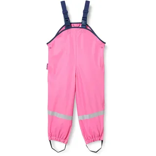 Playshoes Unisex Kinder Matschhose Regenlatzhose Textilfutter Wind- Und Wasserdichte Regenhose Regenbekleidung, Rosa, 140 EU