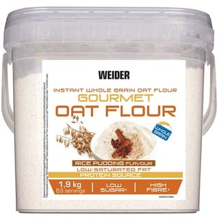 Weider Oat Gourmet Vollkorn-Hafermehl, Eiweißquelle mit niedrigem Zuckergehalt 1.9 kg bunt