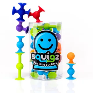 TOMY Fat Brain Squigz Starter Bauset 22 kleine Saugnäpfe Spielzeug