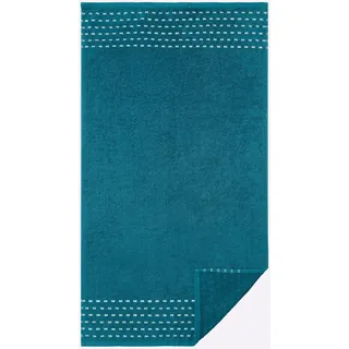Handtuch WÄSCHEPUR Gr. 2, bunt (aquapetrol), B:70cm L:140cm, 100% Baumwolle, Handtücher, Handtuch