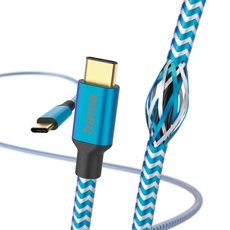 Bild von Ladekabel Reflective USB-C/USB-C 1.5m Nylon blau