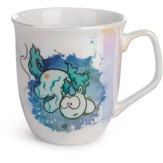 NICI 49716 Tasse Einhorn Aquario 360ml 10x9cm Porzellan blau - Teetasse Kaffeetasse Porzellantasse Henkeltasse Mug mit Henkel für Kalt- und Heißgetränke - Tolle Geschenkidee