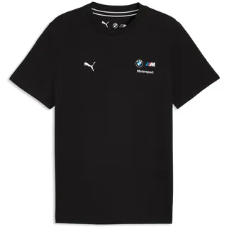 PUMA T-Shirt "BMW MMS ESS LOGO TEE" Regular Fit, Kurzarm, Rundhalsausschnitt, für Motorsport-Fans, puma schwarz
