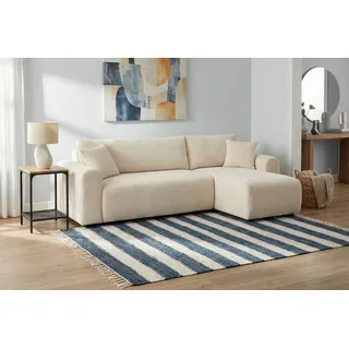 OTTO home »JONAA L-Form, 241cm - OTTO. Verlässliche Qualität.« Schlaffunktion(133/200), Bettkasten, Cord, Struktur,
