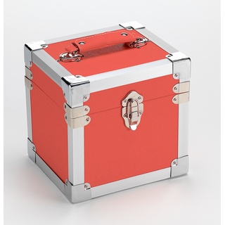 RED - 7 Inch 50 Record Storge Carry Case (1 LP)