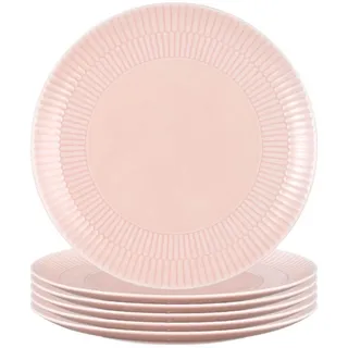 SELTMANN WEIDEN Frühstücksteller »Frühstücksteller Amina ø 22,7 cm 6er Set«, rosa