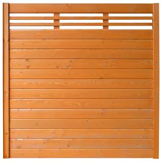 BM Massivholz Sichtschutzelement 180 x 180 cm braun Massivholz