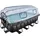 Black Leather Pool Set 400 x 200 x 100 cm inkl. Sandfilteranlage, Filterpumpe, Abdeckung, Poolleiter, Reparaturset