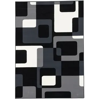 Pergamon Modern Trendline Teppich 185 x 270 cm Grau/Schwarz