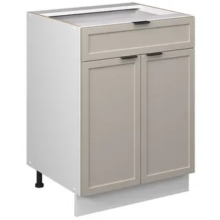 Vicco Unterschrank Fame-Line 60 x 82 x 51,6 cm Grau/Weiß