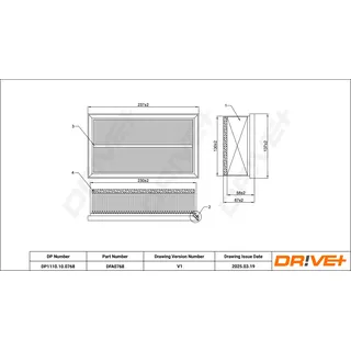 Drive+ Luftfilter für Renault Clio III II Puch Maxi DP1110.10.0768