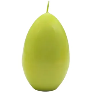 Hochwertige XXL Eierkerze, Ostereikerze, Kerzenei, Dekokerze in Eiform, Wachskerze Ei, Osterdekokerze als Ei in grün, L/B/H: 8 x 8 x 12 cm.