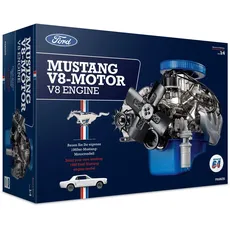 Bild von Ford Mustang V8-Motor, Motorbausatz im Maßstab 1:4, inkl. Soundmodul, Anleitung und 100-seitigem Begleitbuch