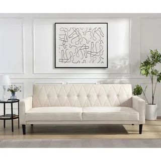 dorel home Schlafsofa 3-Sitzer Polyester Beige