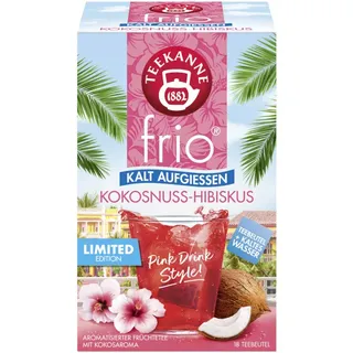 Teekanne frio Kokosnuss-Hibiskus Tee 18 Portionen
