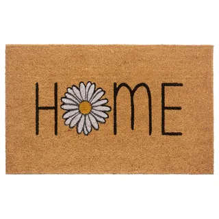 HANSE HOME Fußmatte HANSE HOME "Home, Türmatte", braun, B:45cm H:15mm L:75cm, Kokos, Teppiche, Fußmatte, Kokos, Schmutzfangmatte, Outdoor, Rutschfest, Innen, Kokosmatte, Flur