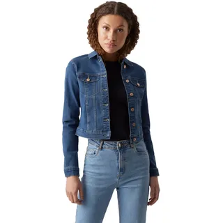 Vero Moda Damen Jeansjacke VMLuna Regular Fit Blau