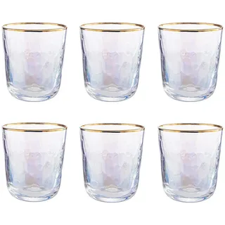 Butlers Trinkgläser (6er Set) Smeralda 280 ml , Transparent , Glas , Gläser, Trinkgläser
