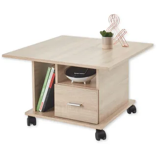 Stolkom Couchtisch STOLKOM "Activio", braun Sonoma sonoma), H:45cm, Tische, Eckige Couchtische Couchtisch, rollbar, Tisch mit Schubkasten