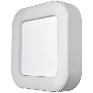 LEDVANCE Wand- und Deckenleuchte Aluminium 20,2 cm x 20,2 cm x 4,5 cm spritzwassergeschützt Weiß