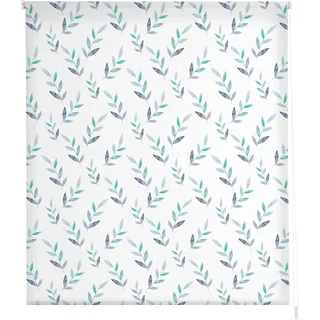 Estoralis | Blumen und PFLANZER | Modernes Design-Rollo | Digital bedruckter Stoff | F-1558 | 160 x 180 cm. (Breite/Höhe) Stoffgröße 157 x 175 cm. | Rollos für Fenster und Türen