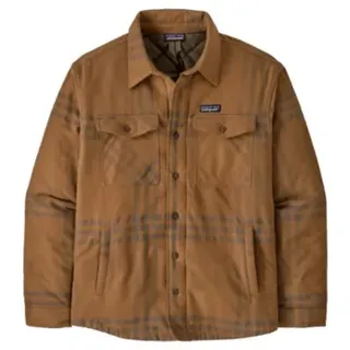 Patagonia M's LW Insulated Fjord Flannel Shirt - Warmes Hemd mit Kunstfaserisolation - Defend Deer Brown - S