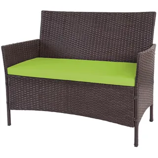 Mendler Halden 106 x 60 x 83 cm Braun Meliert/Grün