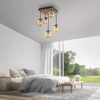 OTTO home Evinnia 5 Ø 16 cm gelb Holz Glas