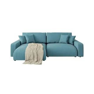 s-style möbel S-STYLE Ecksofa Emma ¦ türkis/petrol ¦ Maße (cm): B: 234 H: 78