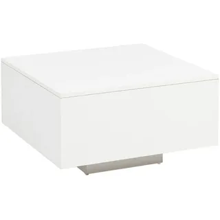 Wohnling Couchtisch Weiß Spanplatte 60 x 35,5 x 60 cm